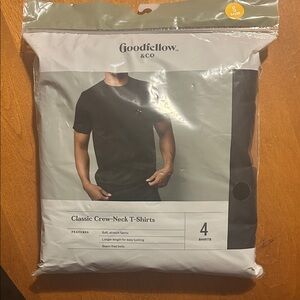 Goodfellow & Co Classic Black Crew-Neck T-Shirts
